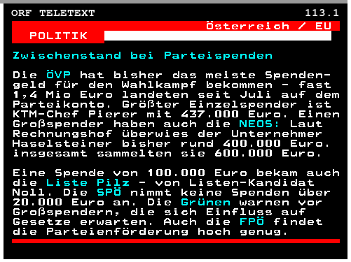 Spenden oder Beeinflussung